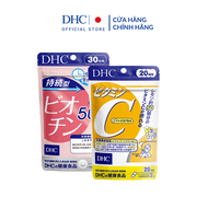 Combo Thực phẩm bảo vệ sức khoẻ DHC BIOTIN (30 ngày) + VITAMIN C (20 Ngày) - Dạng viên uống hỗ trợ B