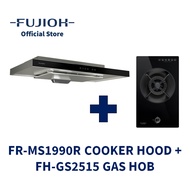 FUJIOH FR-MS1990R Slim Cooker Hood (Recycling) + FH-GS2515 Gas Hob with 1 Burner
