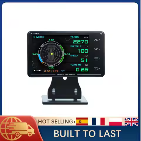 For Most Cars 2008 And Newer Lufi XS OBD2 Gauge With Turbo Boost G-Force Gyrometer GPS Speedo Multif