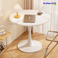 Nordic Coffee Table 60*60*73Cm Wooden Round Table Balcony Table Home Dinning Table