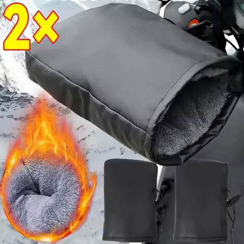 Motorcycle Scooter Thick Warm Handlebar Muff Grip Handle Bar Muff Rainproof Riding Protective Winter