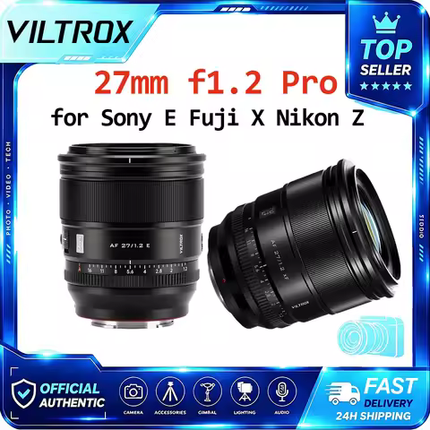 VILTROX F1.2 Pro 27mm Large Aperture APS-C Prime Lens For FUJIFILM X Sony E Nikon Z Mount APS-C Mirr