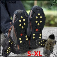 ARREBUL Ice Claw, Anti-Slip Spike Ice Gripper Spike,  10 Teeth Universal Shoes Crampons For Shoes