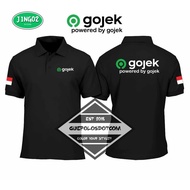 ((JING02) Baju Gojek Collared POLOSHIRT - Gojek powered collared shirt by Gojek - COOL Gojek POLO - 