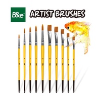 B&e Artist Paint Brush Watercolor Actylic Paint Poster Paint