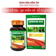 Viên uống LIPERTON AOE - Giảm mỡ máu gan nhiêm mỡ giảm béo hiệu quả - thành phần từ thảo dược - Hộp