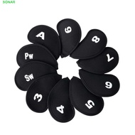 SONAR Golf Iron Headcover 3-SW Sports Golf Iron Covers Set Protective Accessories Iron Wedge Protect