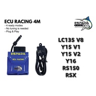 ESPADA RACING ECU 4M Y15 V1 / Y1 V2 / RS150 / RSX / Y16 / LC135 V8 FI / Y15ZR CDI RACING NO CUT ECU 
