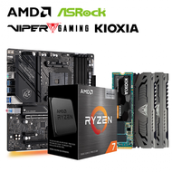 【重磅價】AMD【8核】Ryzen7 5700X3D+華擎 B550M PG Riptide+博帝 Patriot Viper Steel DDR4-3200 16G*2+鎧俠 KIOXIA Exceria G2 2TB