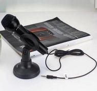 多媒體有線電容式麥克風 K300話筒+支架-黑色