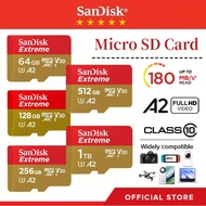 SanDisk SD Card Extreme 512GB Micro SD Card 1TB 256GB 128GB 64GB 32GB 16GB Memory Card A2 U3 V30
