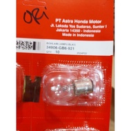 STOP BULB/REAR LIGHT BEAT REVO SUPRA SCOOPY SPACY VARIO 110 FI VERZA ALL HONDA ORIGINAL AHM 34906-GB