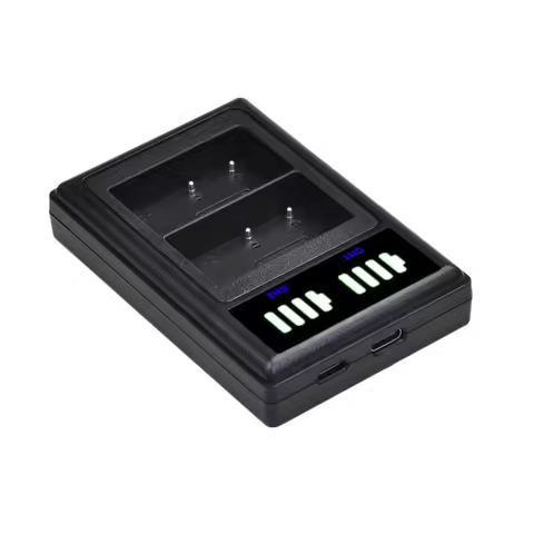 FZ100 Type-C LCD USB to Micro USB Dual Charger for Sony A7 IV A7 III A7R V A7R III A7S III A9 II A9 