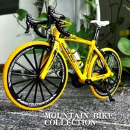 จักรยานเสือภูเขาอัลลอยด์แบบ1:10, จักรยานเสือหมอบพับได้แบบพับโลหะแบบจำลองของสะสมของขวัญของเล่นสำหรับเด็ก