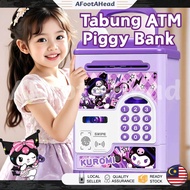 ATM Machine with Music Piggy Bank ATM Credit Card Fingerprint Password Money Saving Box Tabung Coins