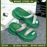 BRANZ STORE - WOMEN'S 7 CM HIGH HEEL WEDGES SANDALS, MODERN SEQUIN SLIP-ON MODEL AP 0224