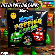 HEPIN POPPING CANDY 30PCS STRAWBERRY/APPLE/GRAPE/ORANGE)