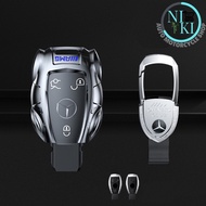 For Mercedes Benz CLA GLA GLK AMG GLC C C200 B200 S C E Class W213  Zinc Alloy Key Cover Key Chains Case Ring Cover Car Styling Accessories