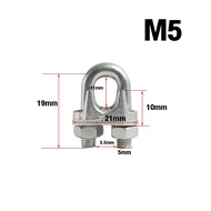 Local home กิ๊ปจับลวดสลิง ตัวล็อคสลิง ขนาด M3 M5 M6 Wire Rope Clip