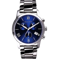 RELAX TIME RT67 飛行者計時手錶(RT-67-2)-藍x銀/45mm