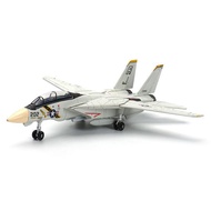 1:72 Scale F-14 Tomcat Fighter Jet Model - White & Black ABS Plastic Aircraft With Detailed Design 1
