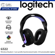 LOGITECH G522 LIGHTSPEED WIRELESS GAMING HEADSET WITH LIGHTSYNC RGB / SYNCHRONIZED PRO-G AUDIO (981-