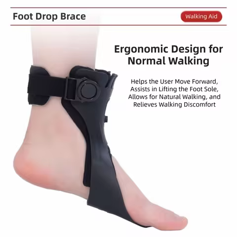 Lightweight AFO Foot Drop Brace Varus Foot Correction Adjustable Buckle Ankle Brace Support Improve 