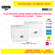 TOTOLINK AC1200 T6 MESH DUAL BAND SMART HOME Wi-Fi ROUTER aka wifi t10 m5 x60 tenda xiaomi tp-ink d-
