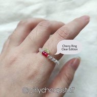 Korean Bead Ring Clear Cherry Cherry GCS Bead Ring GCS Bead Ring