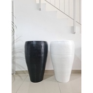 Pasu Tempayan Fiberglass Boleh Isi Air Boleh Tanam Pokok Material Tahan Lasak Pasu Pokok Flower Pot