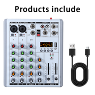 16/99/256DSP AUDIO MIXER 4 channel 6 channel mixer Family KTV stage performance Music production 3EQ
