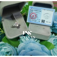 Limited Moissanite Clear 3 ct Ring, Oval cut S925, Certified