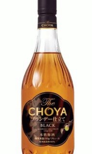 日版choya black白蘭地梅酒700ml