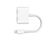 Belkin อะแดปเตอร์หัวแปลง Lightning Charge + Lightning Audio Adapter RockStar ชาร์จ ฟัง คุย for iPhon