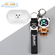 For Anker Soundcore V20i Case Cartoon Astronaut Piggy Cute Dinosaur Bulldog Keychain Pendant Silicon