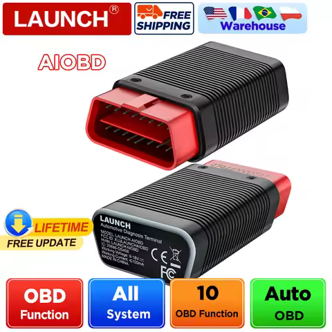 NEWST LAUNCH X431 AIOBD Bluetooth Adapter Full OBD2 Function Diagnostic Tools AI Explains Faults Sim