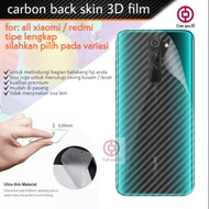 Garskin carbon 3d XIAOMI REDMI NOTE 9 PRO/8 PRO/8A/7/7A/7 PRO/9C/9A - anti-Scratch carbon 3d