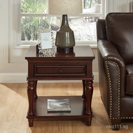 Phone Table Small Apartment Corner Table Side Table Square American Style Side Table Simple Coffee T