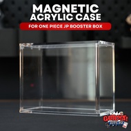 One Piece English Booster Box Acrylic Case | Magnetic Display Case Protector for EN OP Booster Box