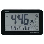 CASIO 100% Japan Official () Alarm Clock Electric Wave Black Auto Light Digital with Snooze Light DQ