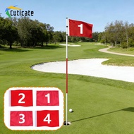 [Cuticate] Golf Flag, Putting Green Flag, Numbered, 49 X 32 Cm (19.3 X 12.6 Inches), Ideal for Pract