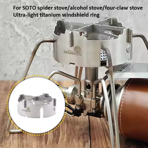 Camping Gas Burner Wind Shield for SOTO ST-310 ST-340 ST330 Alcohol Stove Rack Windscreen Spider Fur