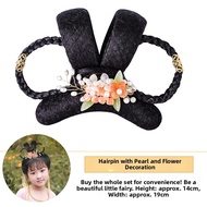 Childrens Ancient Chinese Costume Baby Hanfu Wig Hairdo Performance Ancient Style Hair Accessories G