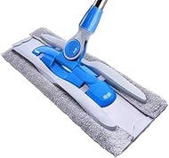 COOKX Flat Mop Free Hand Washing 360 Spin Mop Microfiber Pad Wet and Dry Home House Office Cleaning Tool ，Kitchen Floor Clean