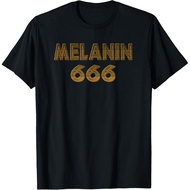 Men's cotton T-shirt 666 = carbon = melanin 6 neutrons , 6 electrons , 6 protons T-Shirt
