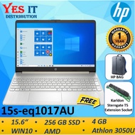 HP 15s-eq1017AU 15.6'' Laptop Pale Gold ( Athlon Silver 3050U, 8GB, 256GB SSD, ATI, W10,1YW)FREE BAG