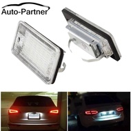 2Pcs Car-styling LED License Plate Lights 12V For Audi A4 b6 8E A3 S3 A6 c6 Q7 A4 b7 A8 S8 S6 RS4 RS