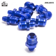 10PCS/LOT Hose End Fitting/ Oil cooler fitting  AN6-AN10 for BRAIDED HOSE FUEL OIL WATER  (blue,H Q)