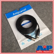 10เมตร AMPHENOL สาย XLRผู้-เมีย 10M CA03-04-C-010 สาย cannon ผู้ ออก cannon เมีย ความยาว 10เมตร สายส