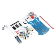 5pcs 51 MCU Bluetooth programmable smart car, Bluetooth remote control/tracking obstacle avoidance/D